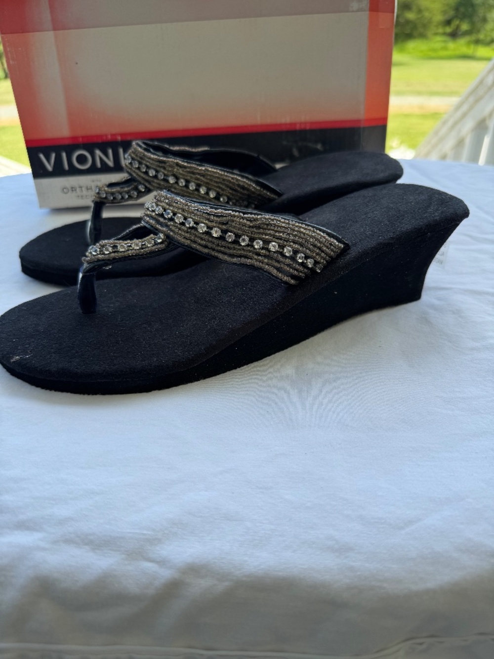 Vionic Wedge Flip Flop Sandals